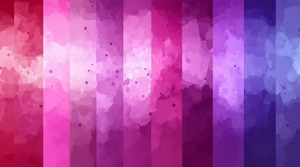 Abstract Watercolor Background with Vertical Stripes of Pink Purple and Magenta Hues
