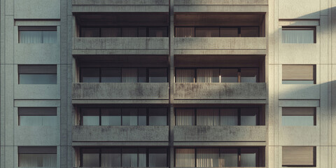 Modern Apartment Building Exterior