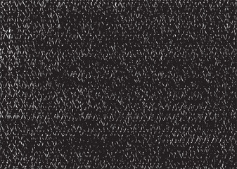 Fototapeta premium Vector fabric texture. Distressed texture of weaving fabric. Grunge background. Abstract halftone vector illustration. Overlay to create interesting effect and depth. Black isolated on white. EPS10.