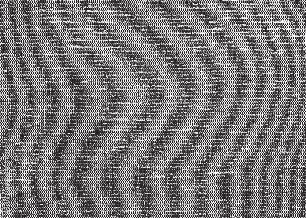 Poster vector fabric texture. distressed texture of weaving fabric. grunge background. abstract halftone ve
