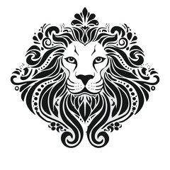 lion head vector illustration