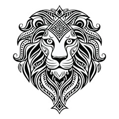 lion head vector illustration