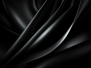 Fototapeta premium Elegant Black Abstract Background with Smooth Texture