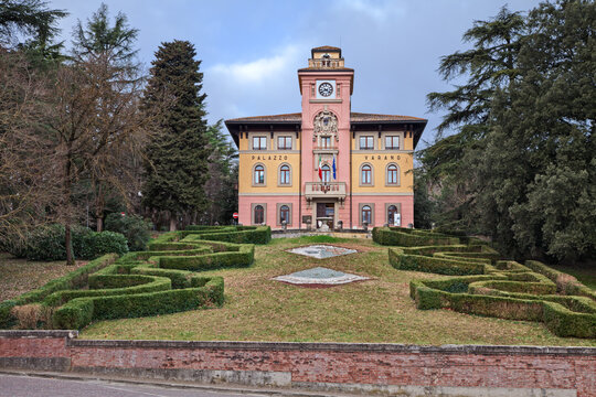 Predappio, Emilia Romagna, Italy: the ancient city hall Palazzo Varano, where fascist leader Benito Mussolini lived