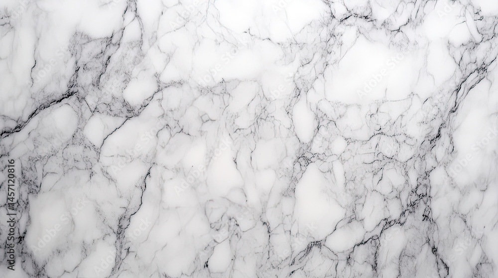 Poster elegant white marble texture with intricate veining pattern for surface design