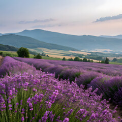 Obraz premium lavender field in provence france