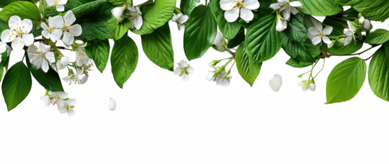 Floral and Flower Border Springtime Decoration Arrangement Transparent PNG