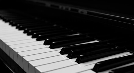 Naklejka premium Closeup piano keys