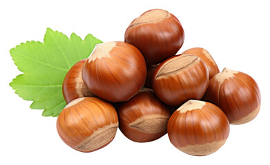 Obraz premium PNG Hazelnuts vegetable plant food.