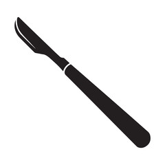 kitchen knife isolated on white background