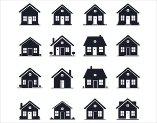 Urban and Suburban House Icons