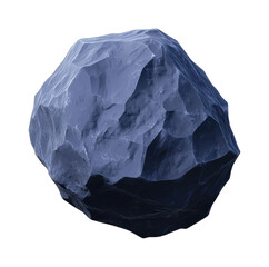 Obraz premium Large detailed textured blue rock, cut out - stock png.