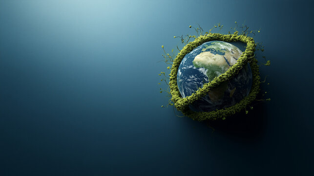 Exploring biotechnology and gene editing ethics for a sustainable planet global perspective digital art