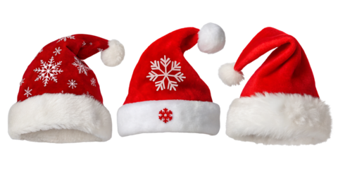 Santa hat cartoon icon isolated on white festive background