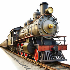 Fototapeta premium A Journey Through Time on Iron Rails