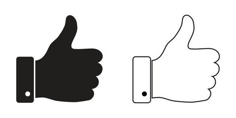 Like icon vector, Thumbs up vector, Social media approval illustration, Downloadable graphic for web and app design