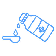syrup icon blue style