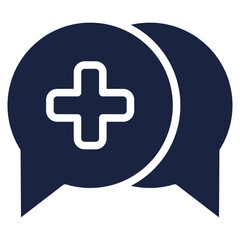 consultation icon blue style