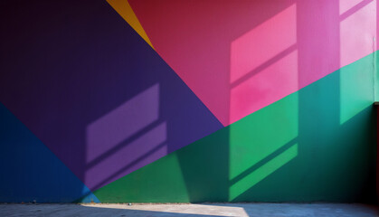 Vibrant Geometric Wall Art in Playful Colors