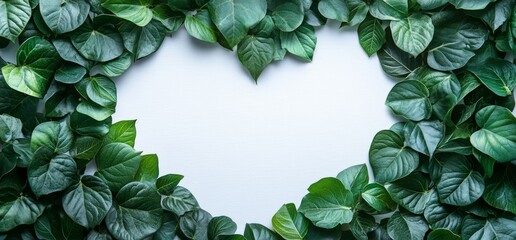 Image featuring leaves that form a heart shape for World Environment Day and Earth Day background