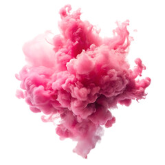 Pink Ink Cloud Abstract Background