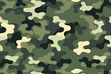 Naklejka premium Fashionable Camouflage Seamless Pattern for Fabric and Design