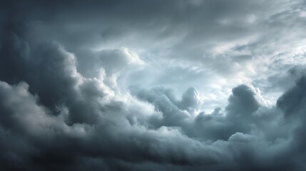 Obraz premium Dramatic dark clouds in the sky