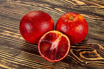 Red sweet juicy orange fruit