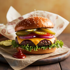 Ultimate Bacon Double Cheese burger Delight