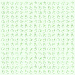 Beach theme repeating pattern with fresh young coconut
