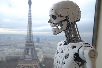 Rusty Robot and Eiffel Tower
