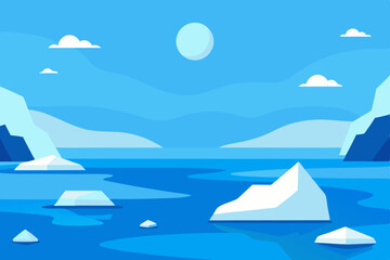 vector illustration of a ship