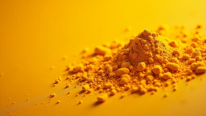 Golden turmeric surface — macro texture for culinary projects, banners, and clean product labels