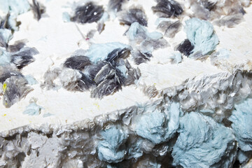 Orthoclase. Closeup view of a unique mineral formation