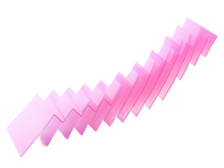 Pink zigzag pattern illustration on transparent background