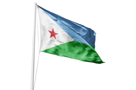 Djibouti flag  - Powered by Adobe