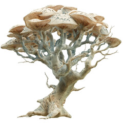 Fototapeta premium Surreal Mushroom Tree Fantasy Nature Artwork