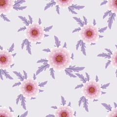 Cute feminine seamless watercolor pattern with little tiny wildflowers, hand drawn
