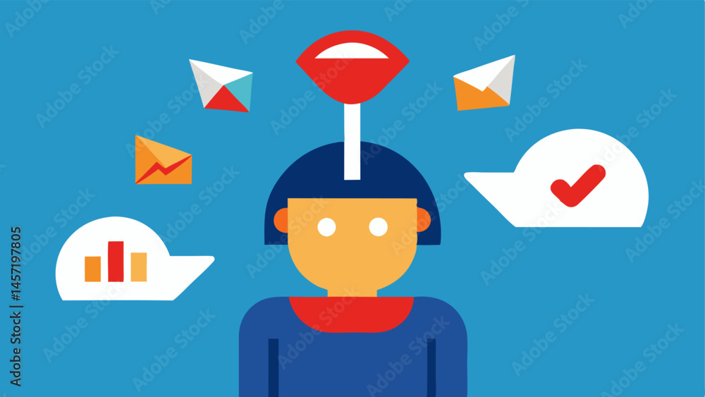 Poster attention meter a graphic of a person with a focus meter over their head showing it dropping rapidly