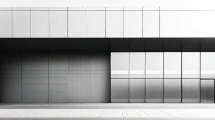 Sleek and generic modern building with clean lines and reflective glass facades, standing tall as a timeless symbol of success and achievement.  