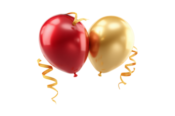 Red and Gold Balloons	
