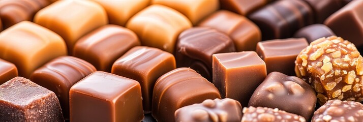 Fototapeta premium photo of delicious caramels