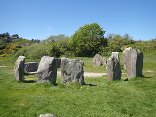 Dromberg stone circle in Glandore Ireland