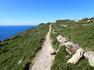 Hiking path in West Cork