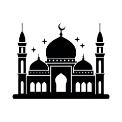 Beautiful Mosque Minimal Vector Design