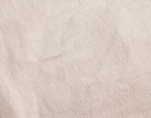 Close-up of beige textured canvas fabric
