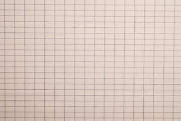 Close-up of vintage squared graph paper
