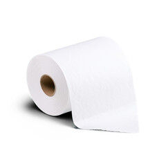 Fototapeta premium toilette paper roll isolated on transparent background