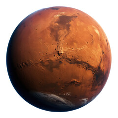 Naklejka premium planet mars isolated on transparent background