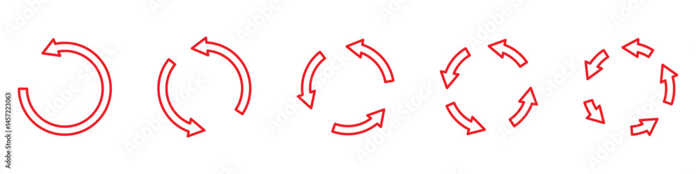 Fototapete Refresh icon vector. Green recycle vector icon symbol. Repeat and reload icons set and arrow rotation circle. Sync icon symbol convert button sign
